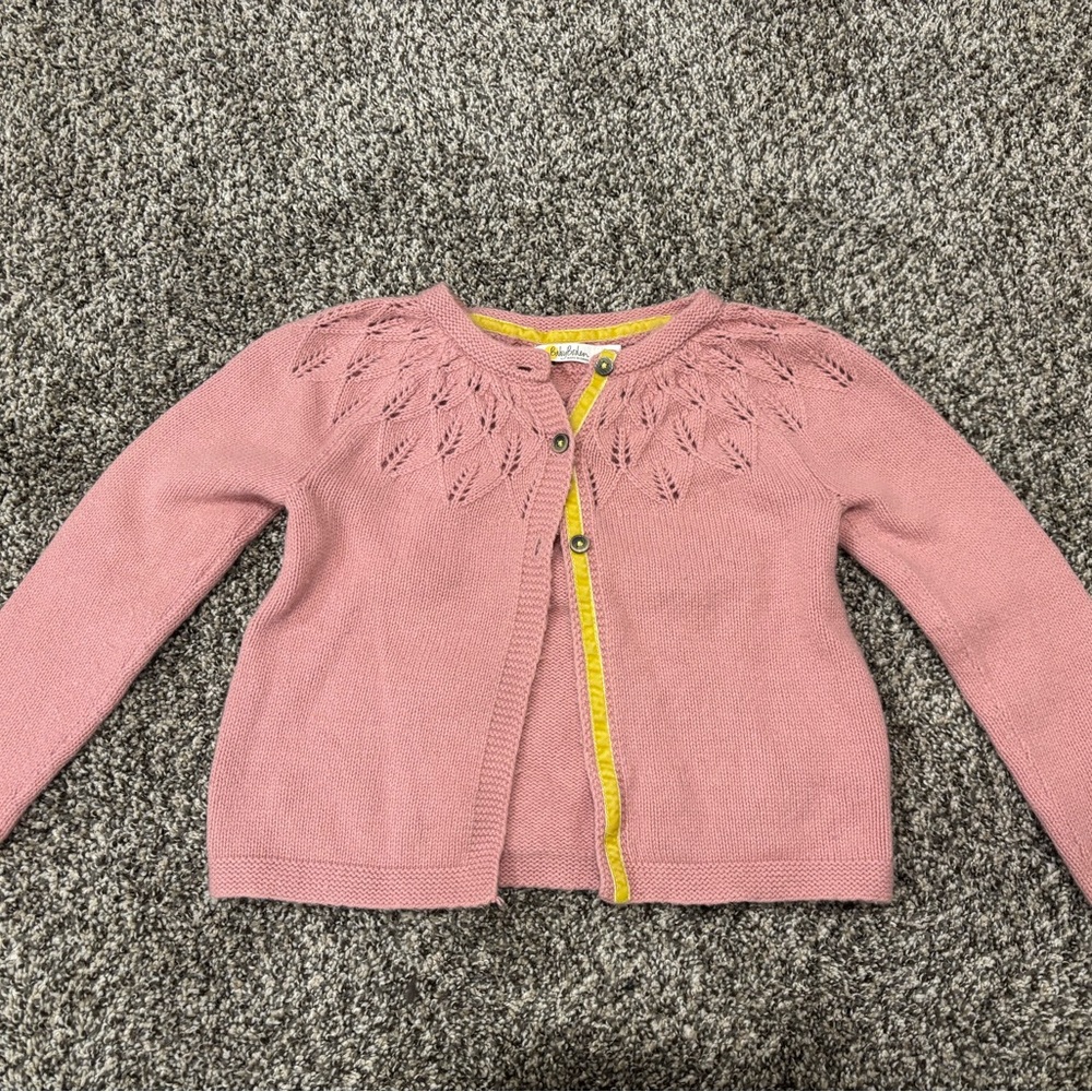Baby Boden Pink Knit Cardigan 3-4 Year
